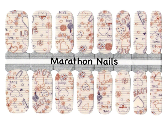 Love Letters Nail Wraps