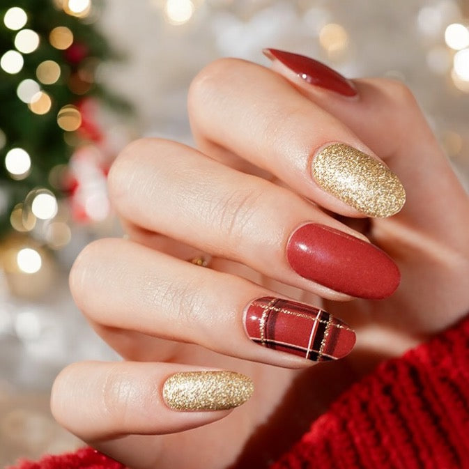 Holiday Plaid Nail Wraps