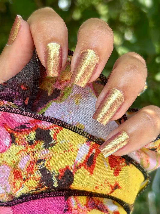 Golden Mirage - Gold - Rose Gold - Color Shifting AMP Nail Wraps