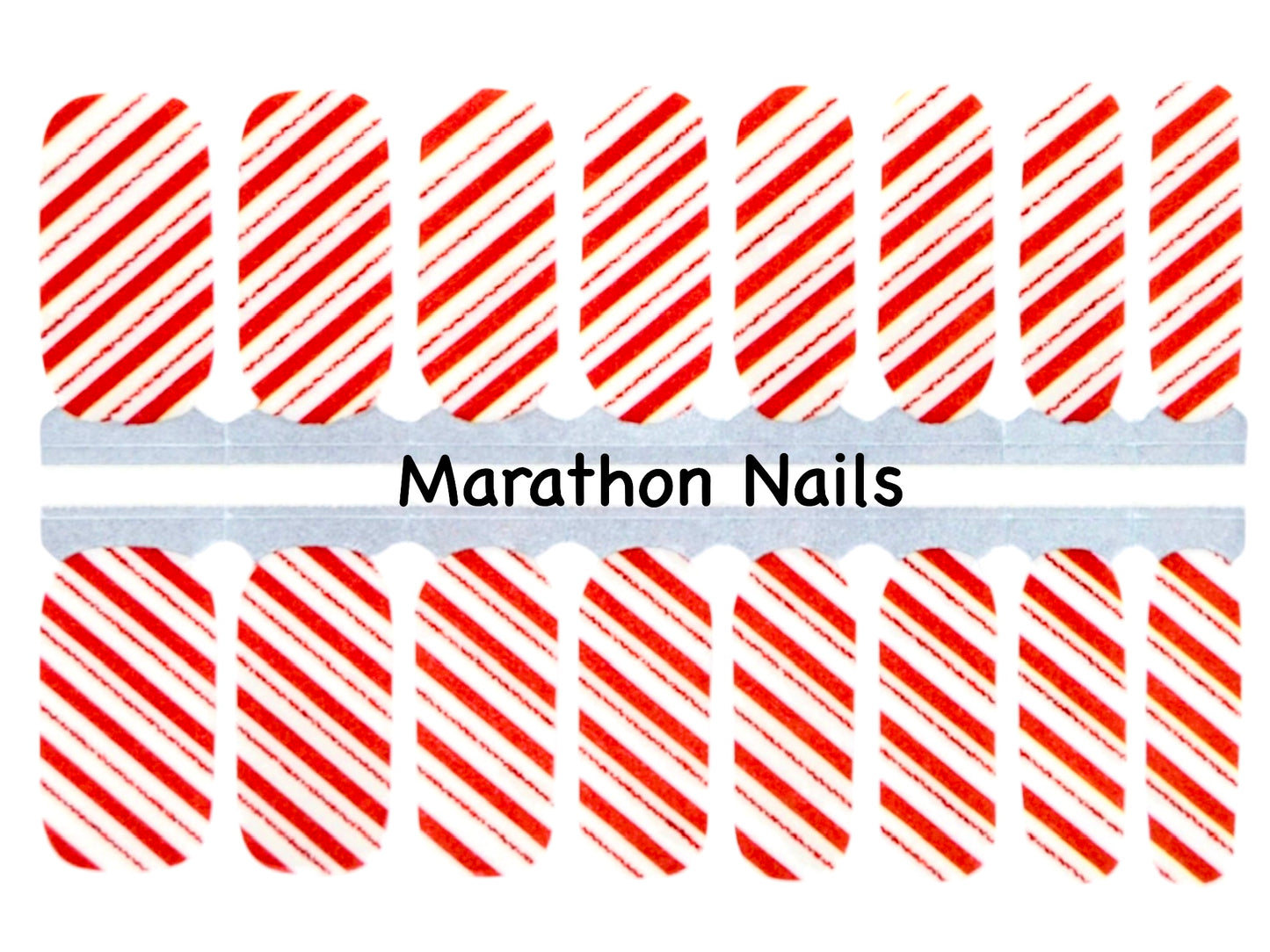 Peppermint Twist Nail Wraps