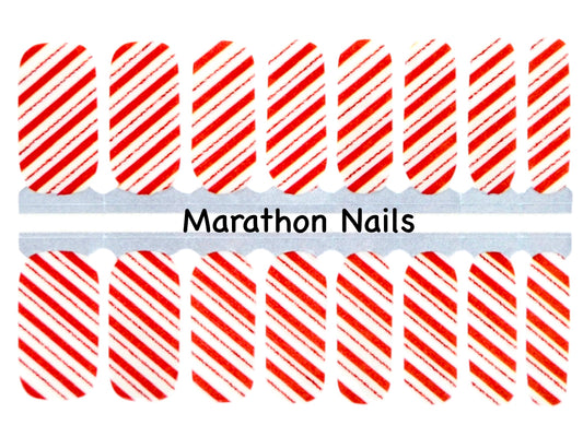 Peppermint Twist Nail Wraps