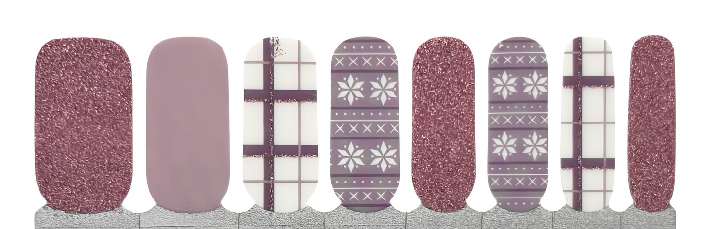 Pink Thermals Nail Wraps