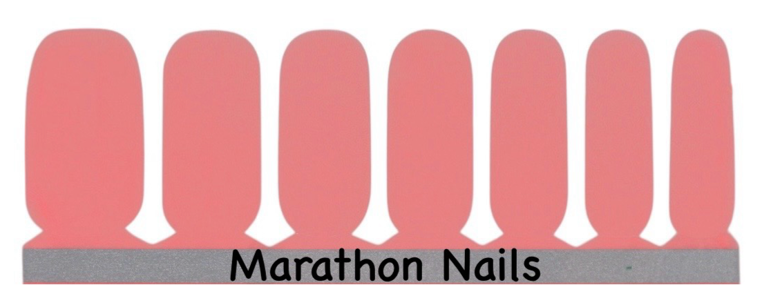 Salmon Pink Nail Wraps