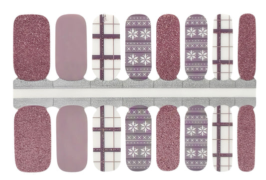 Pink Thermals Nail Wraps