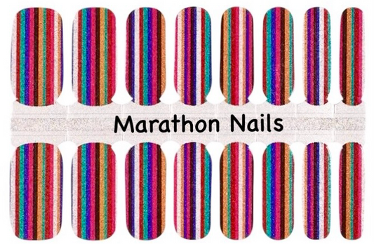 Candy Striper Nail Wraps