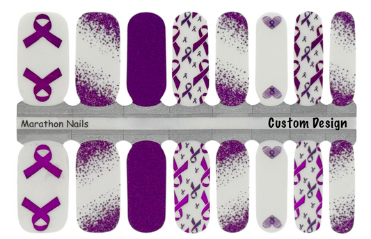 Awareness Nails Epilepsy- Exclusive Nail Wraps