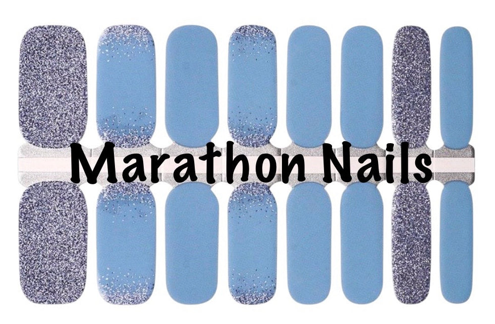 Blue Elegance Nail Wraps