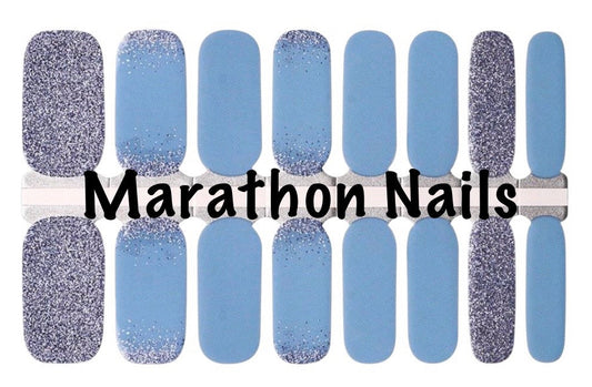 Blue Elegance Nail Wraps