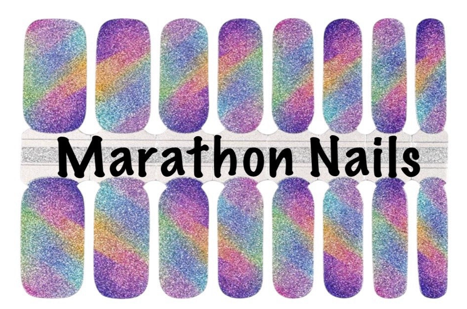 Rainbow Taffy Nail Wraps