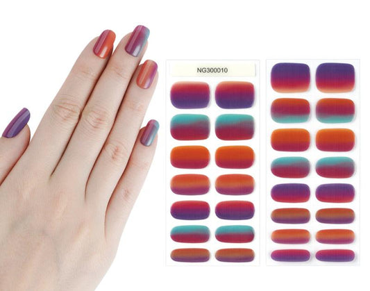 Bold Ombre 30ct Semi Cured Gel Nail Wraps