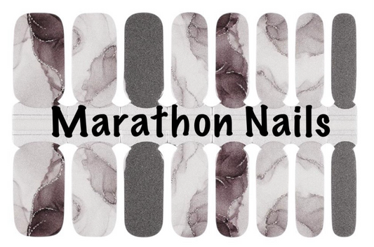 Frosted Marble Nail Wraps