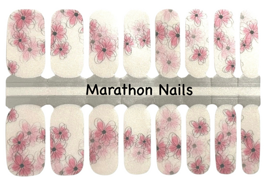 Cherry Blossom Shimmer Nail Wraps