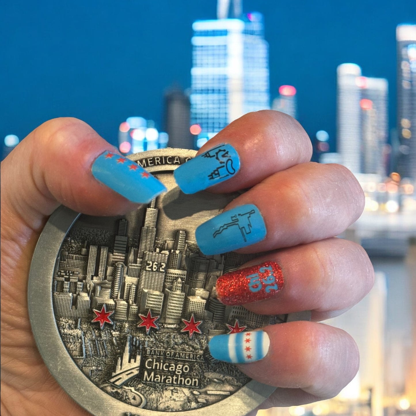 Who Puts a Hill at Mile 26? - Chicago Marathon Nails - Exclusive  Nail Wraps