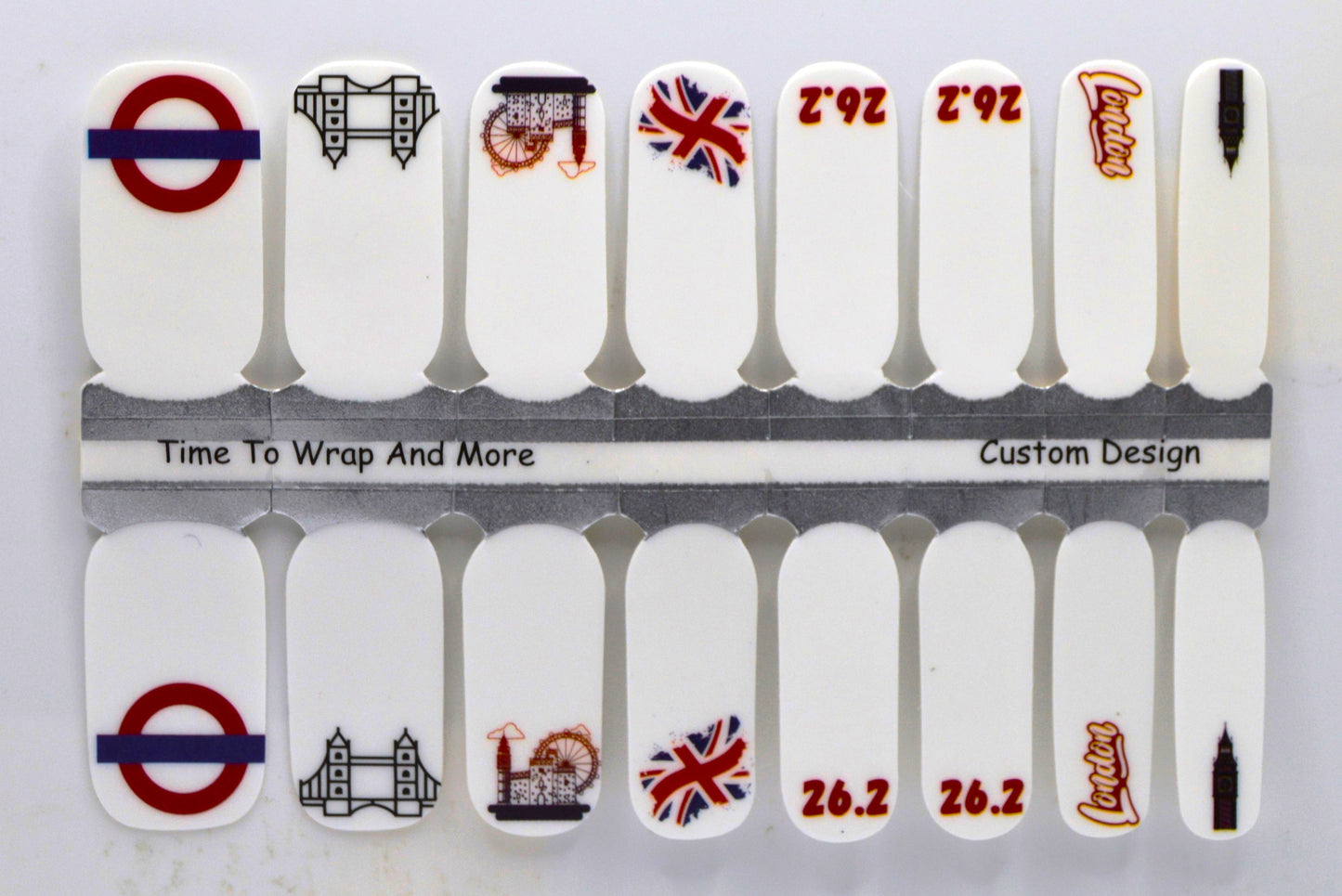 Mind The Run - London Marathon Nails - Exclusive  Nail Wraps