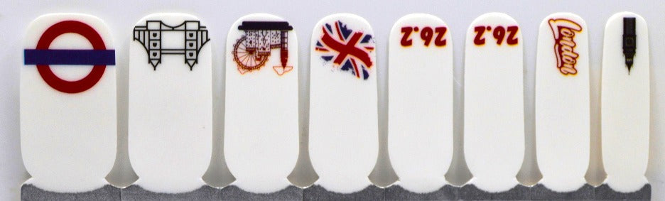 Mind The Run - London Marathon Nails - Exclusive  Nail Wraps