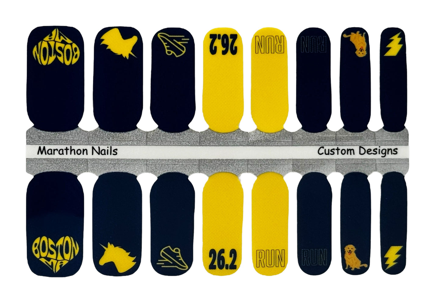 Chasing the Elusive Unicorn 2 - Boston Marathon - Exclusive Nail Wraps