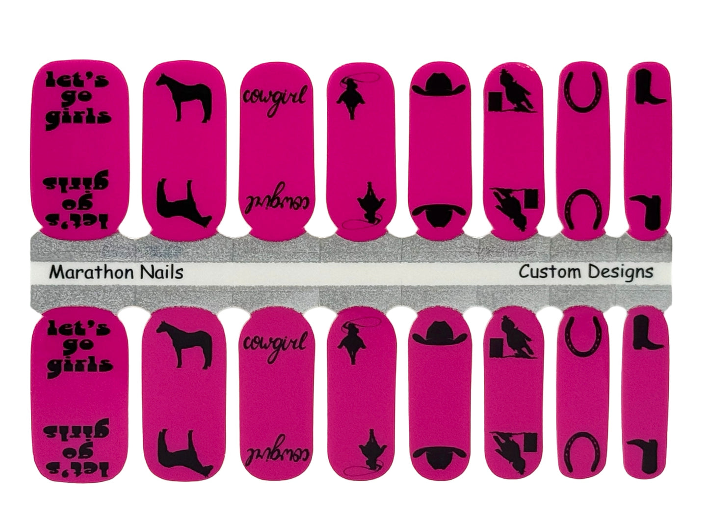 Cowgirl Strong Exclusive Horse  Nail Wraps