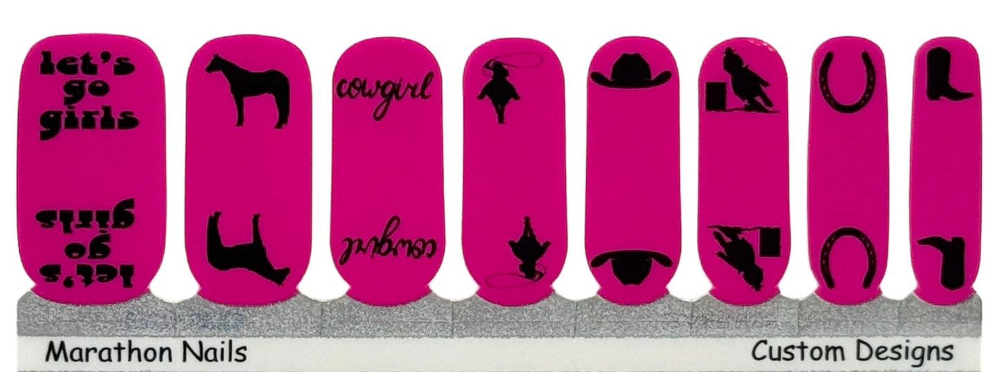 Cowgirl Strong Exclusive Horse  Nail Wraps