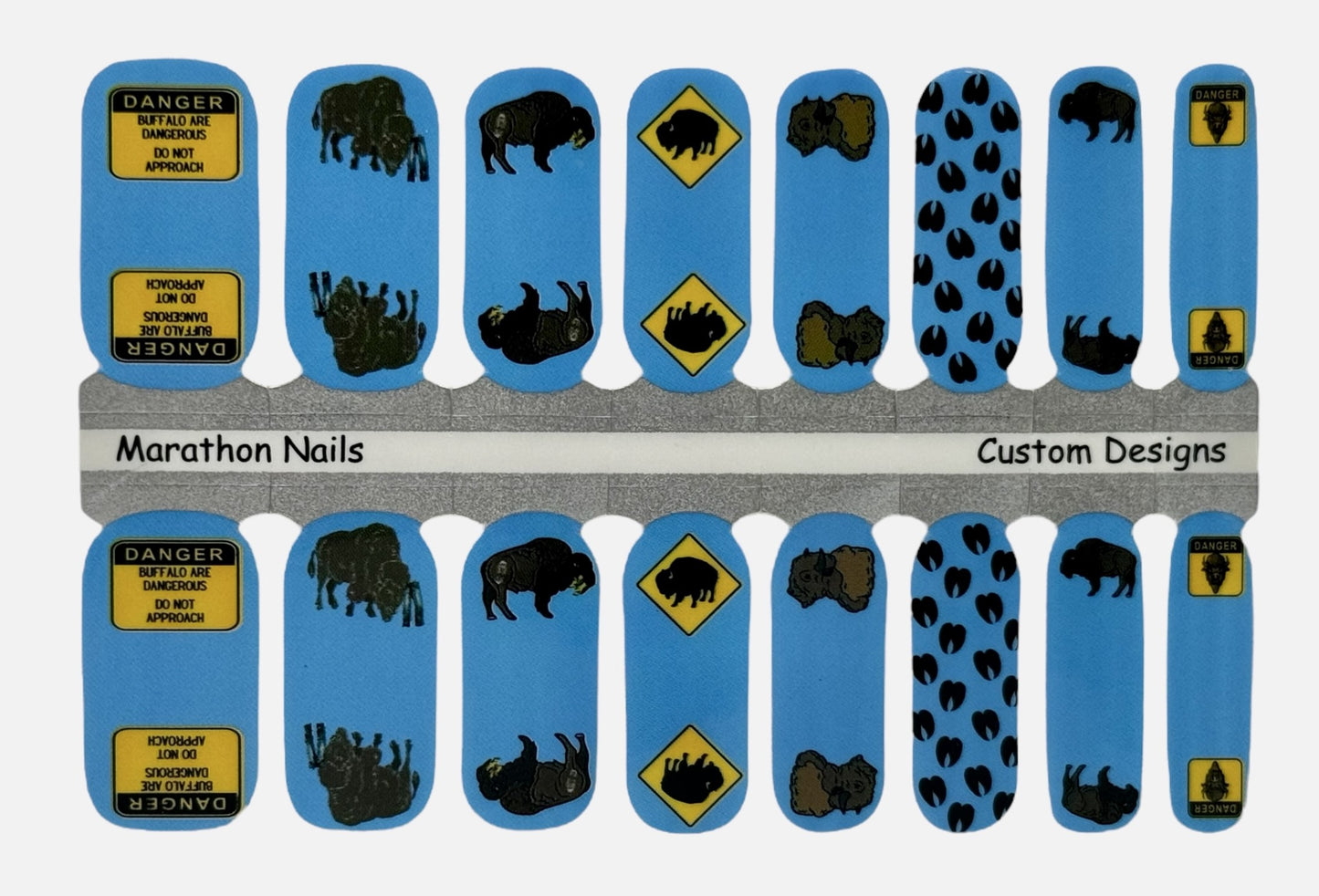 Tourist Tossing - Exclusive Bison Nail Wraps