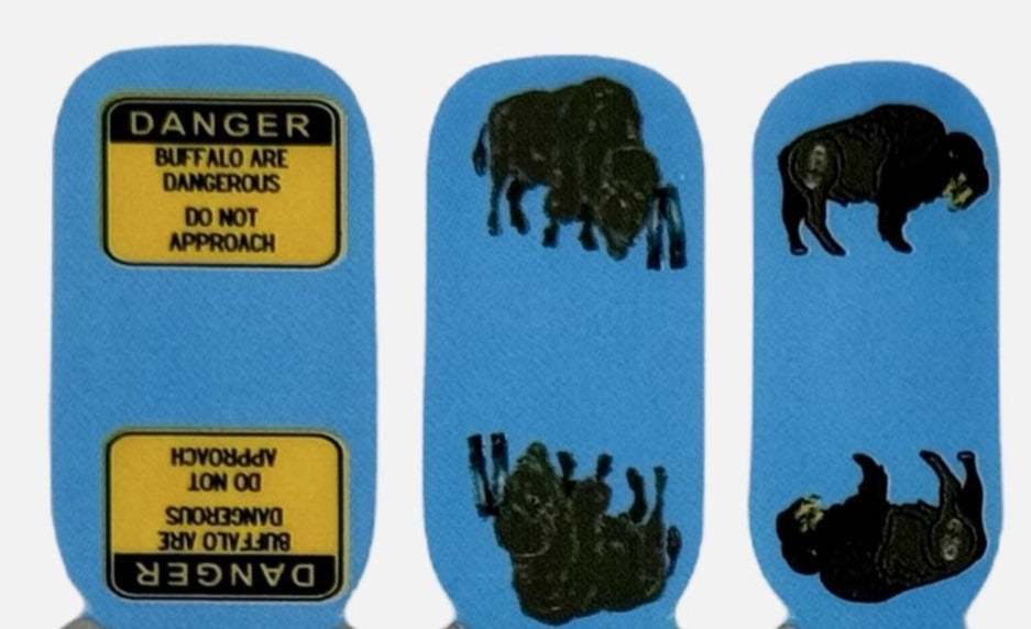 Tourist Tossing - Exclusive Bison Nail Wraps