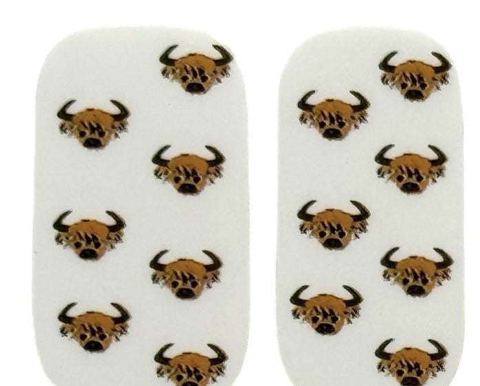 Fluffy Cows Exclusive Highland Cow Nail Wraps