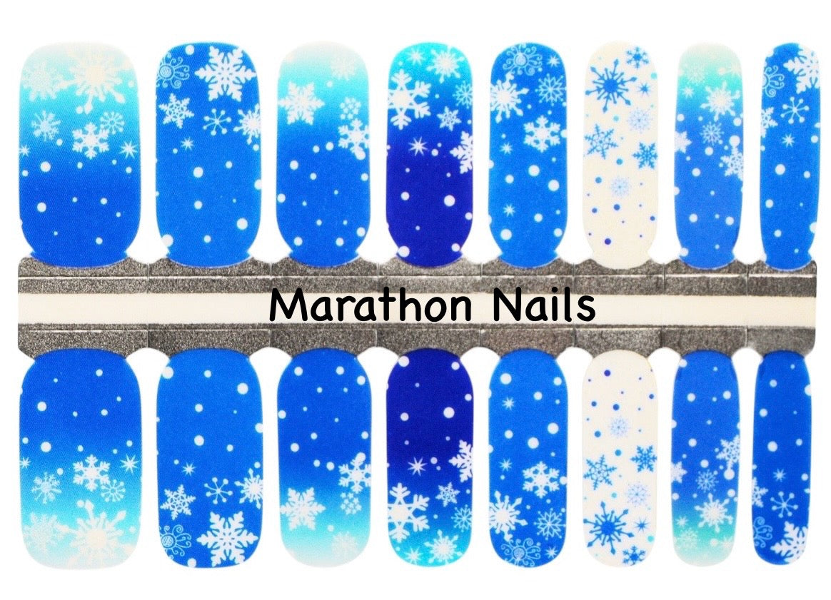 Beautiful Snowfall Nail Wraps