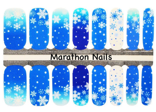 Beautiful Snowfall Nail Wraps