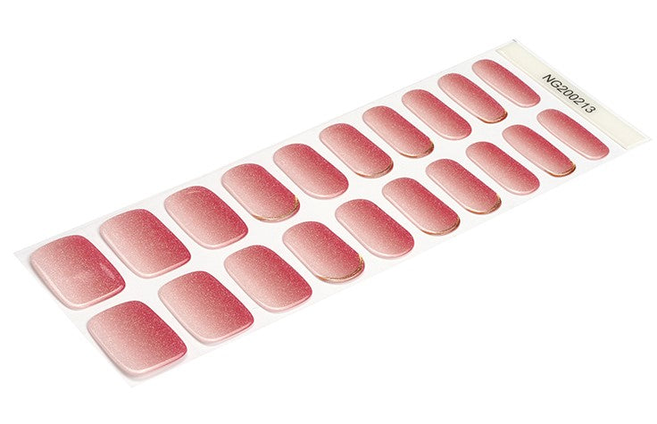 Rose Ombre Semi Cured Gel Nail Wraps