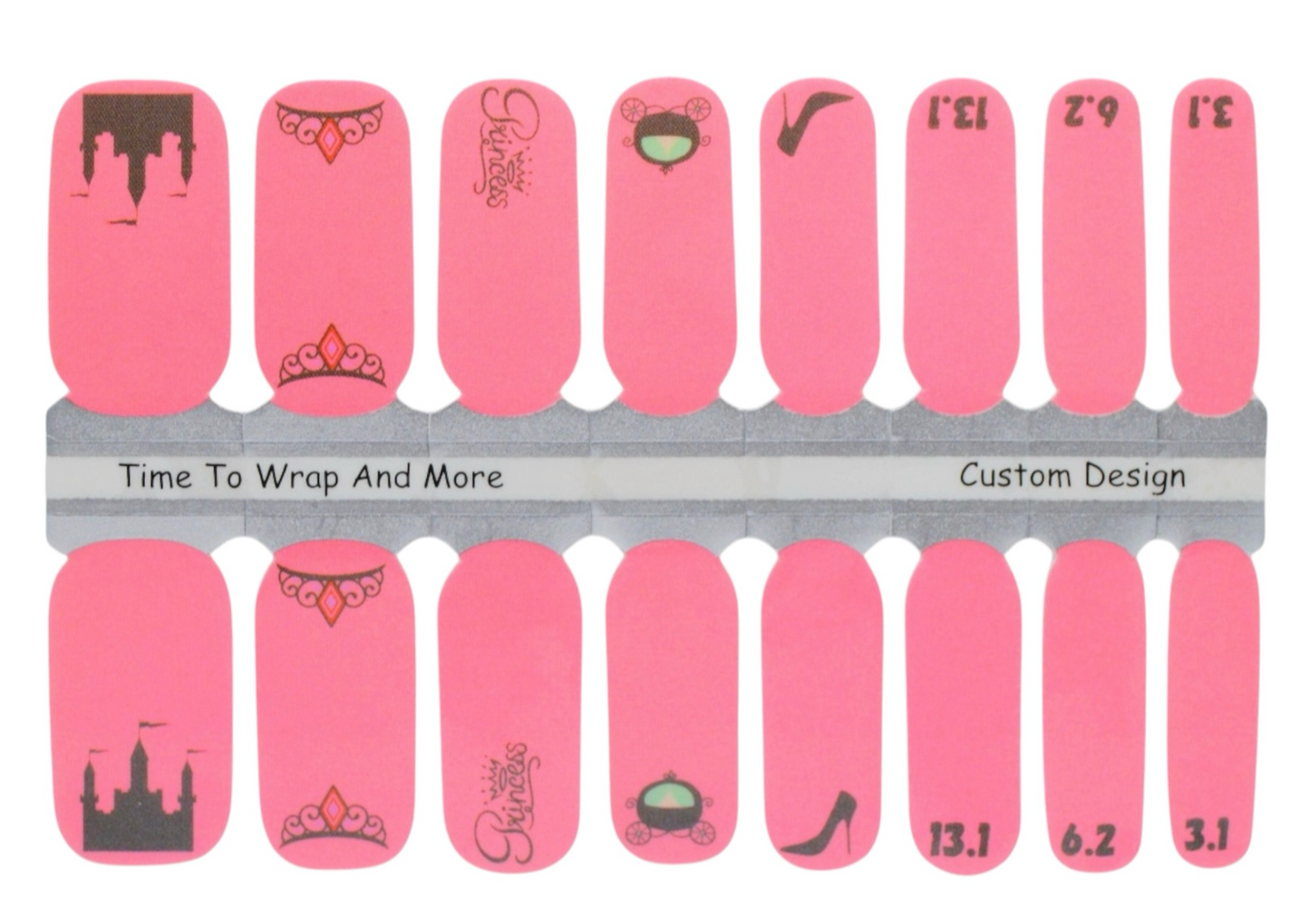 These Shoes Carry Me To The Castle - Princess Race Weekend Nail Wraps - Exclusive  Nail Wraps