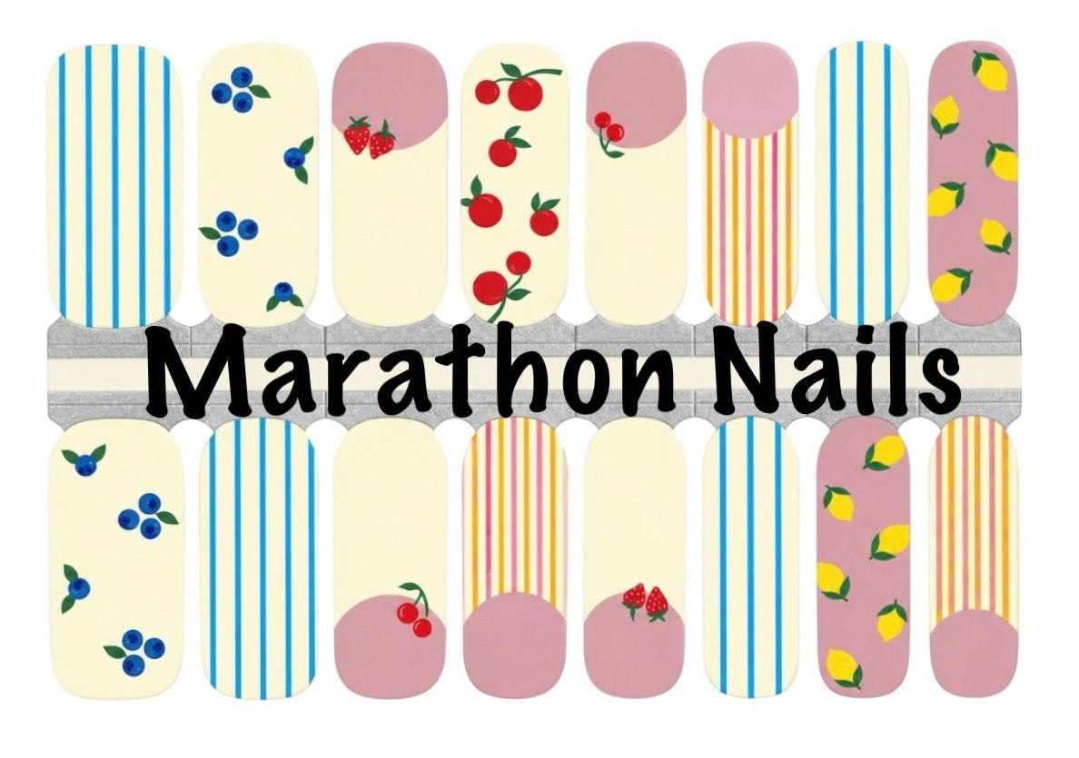 Berry Tips Nail Wraps
