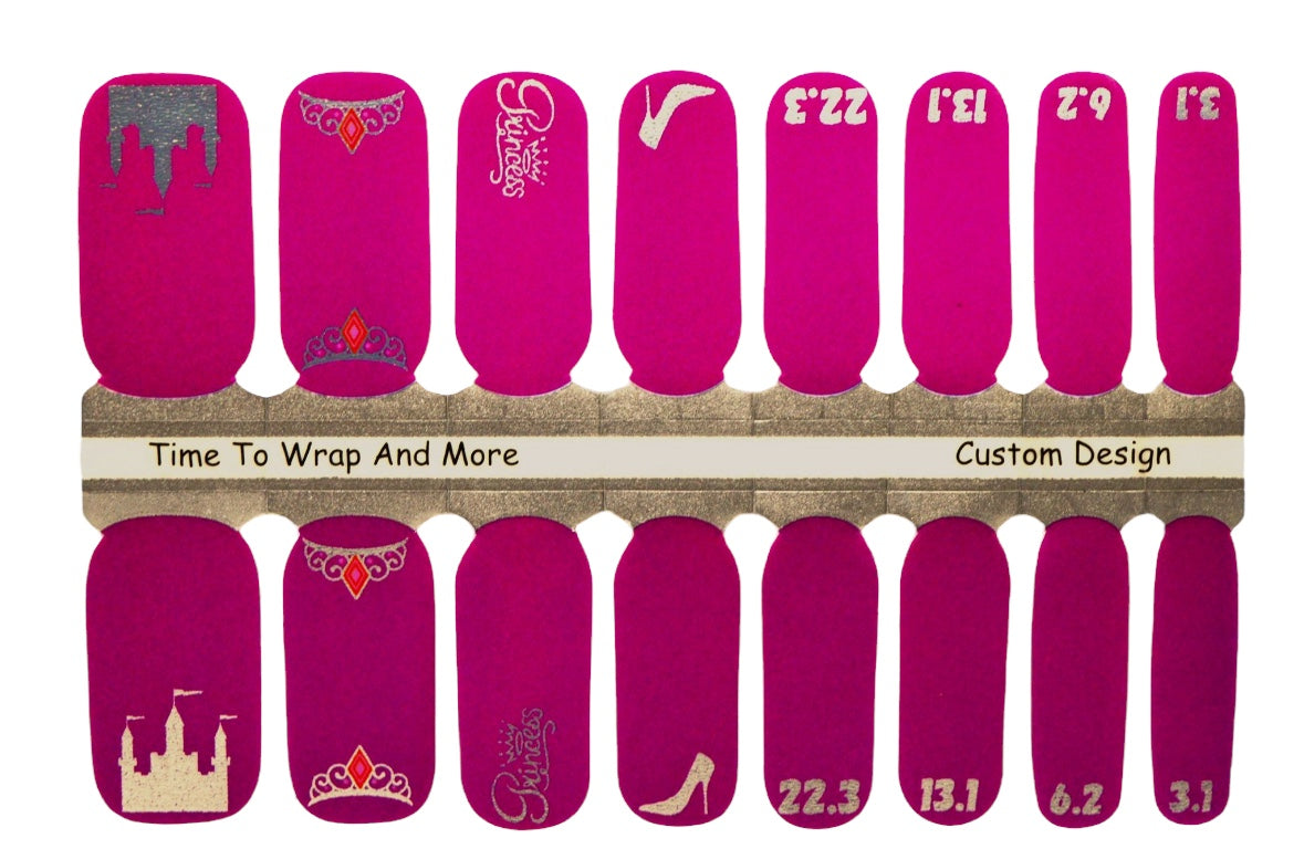 Run to the Castle -  Princess Race Weekend Nail Wraps - Exclusive  Nail Wraps