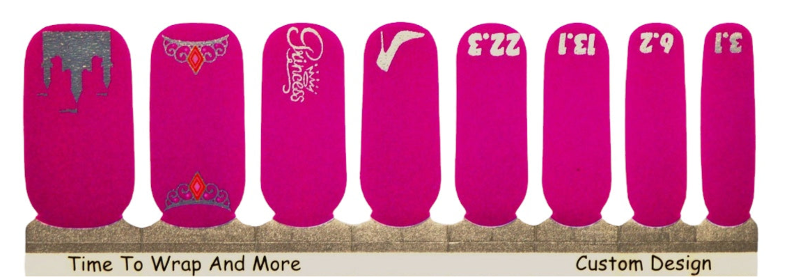 Run to the Castle -  Princess Race Weekend Nail Wraps - Exclusive  Nail Wraps