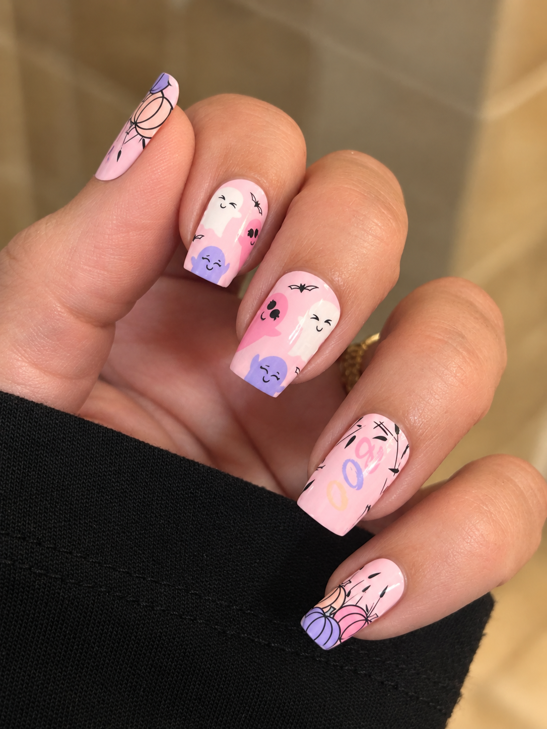 Haunted Pumpkin Nail Wraps