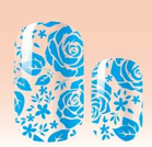 Blue Rose Overlay Nail Wraps