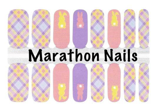 Easter Plaid Nail Wraps