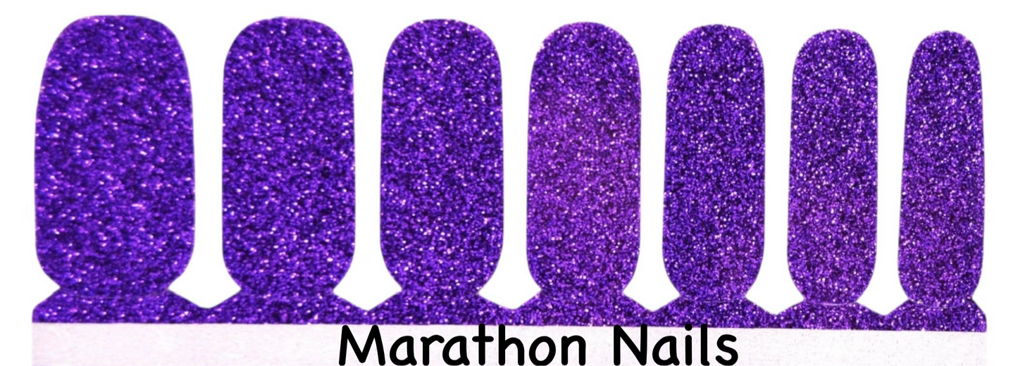 Amethyst Glitter Nail Wraps