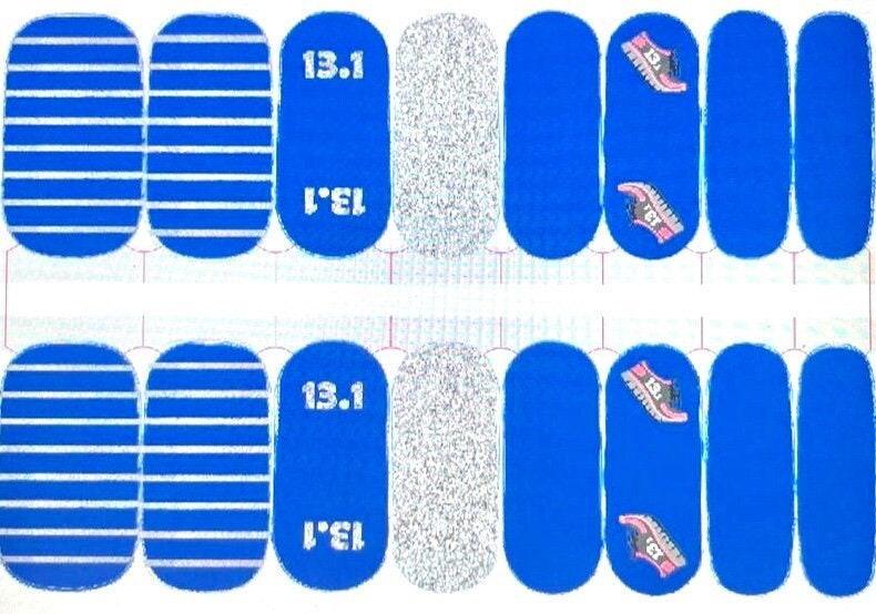 Race You to the Half - Half Marathon Nail Wraps - Exclusive Design Collaboration Nail Wraps